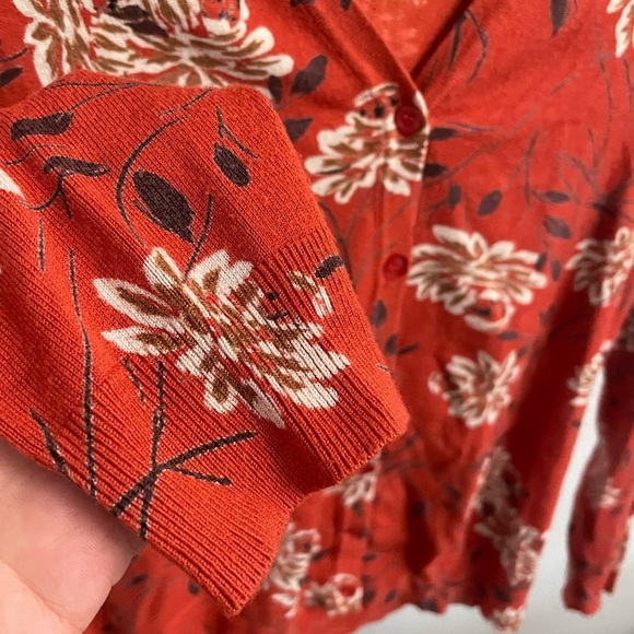 Danielrainn size M rust orange cardigan pre owned - Picture 4 of 5
